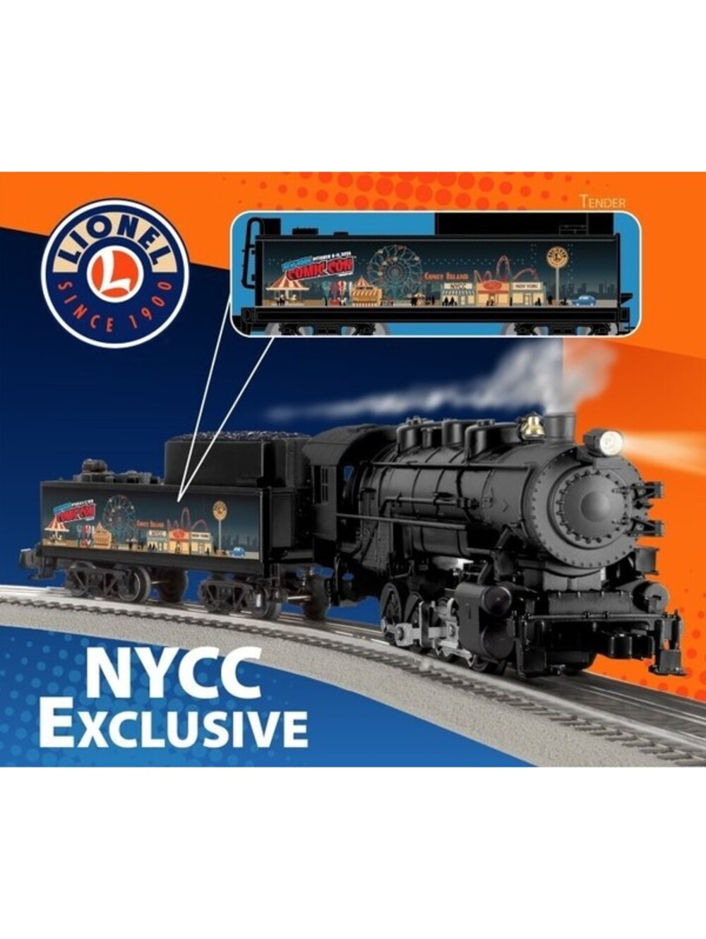 NYCC 2026 exclusive Lionel Trains NEW YORK SKYLINE DAYLIGHT Engine Tender train